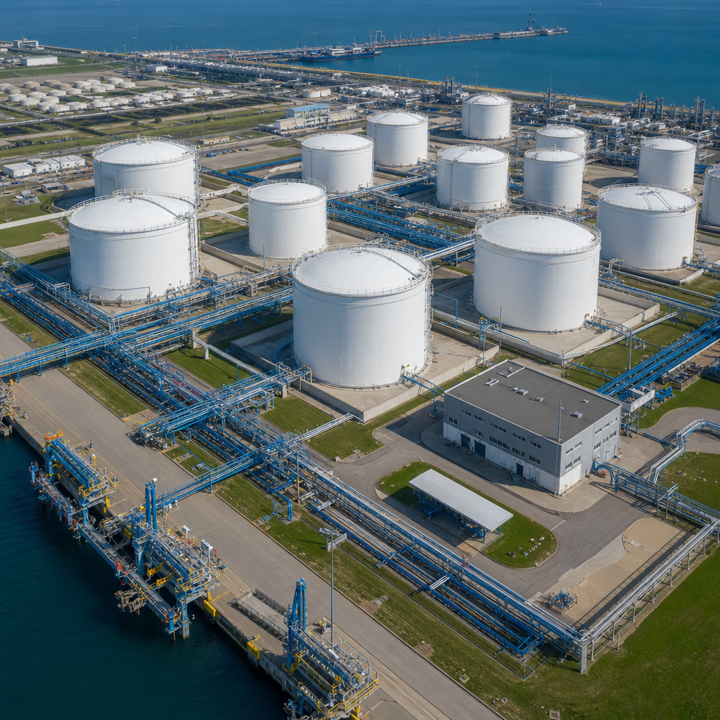 Tank farm and bulk storage terminals